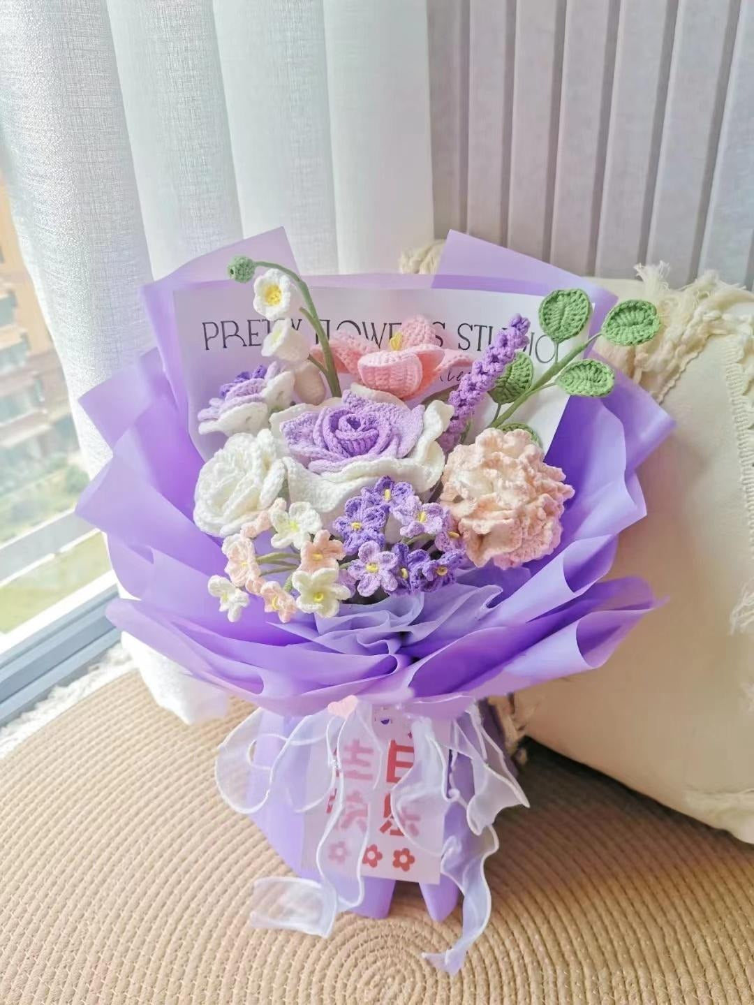 Handwoven Thai Rose Mix and Match Bouquet