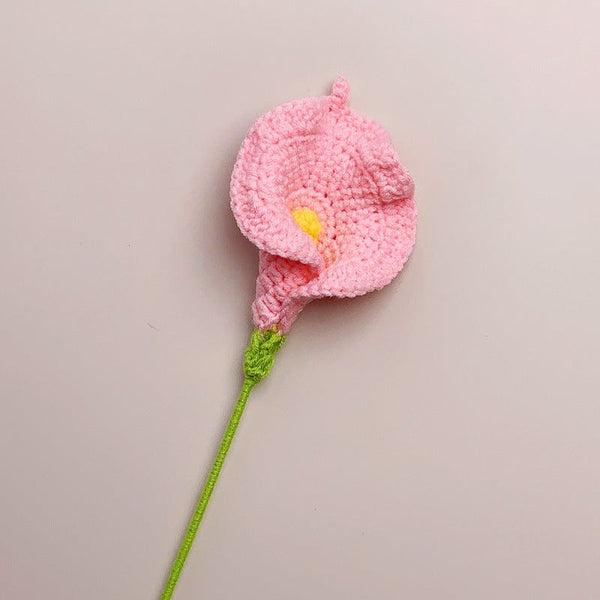 Calla Lily Crochet Flower Handmade Knitted Flower Gift for Lover