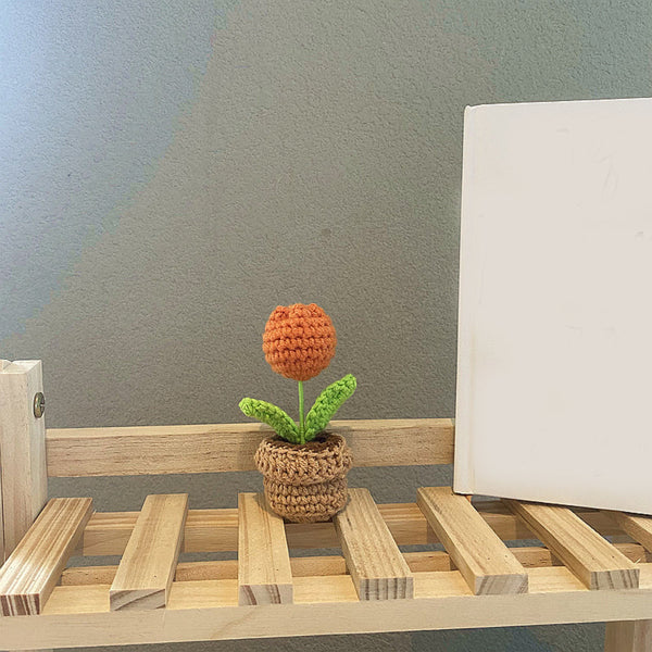 Handmade Woven Knitted Potted Plants