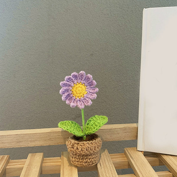 Handmade Woven Knitted Potted Plants