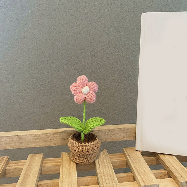 Handmade Woven Knitted Potted Plants