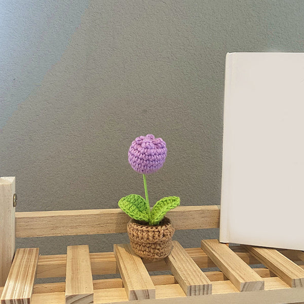 Handmade Woven Knitted Potted Plants