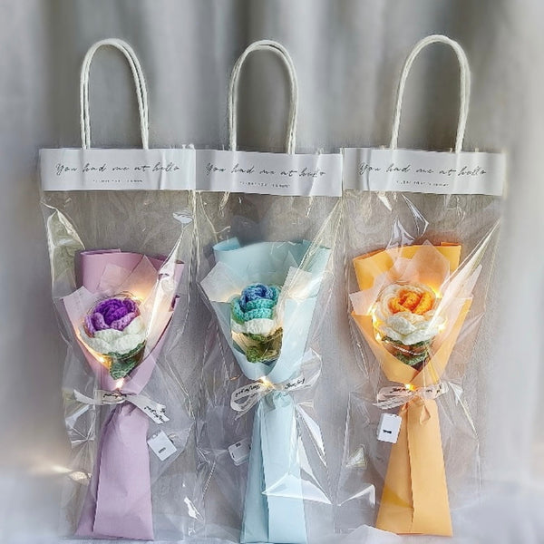 1pc Crochet Flower Handmade Knitted Flower