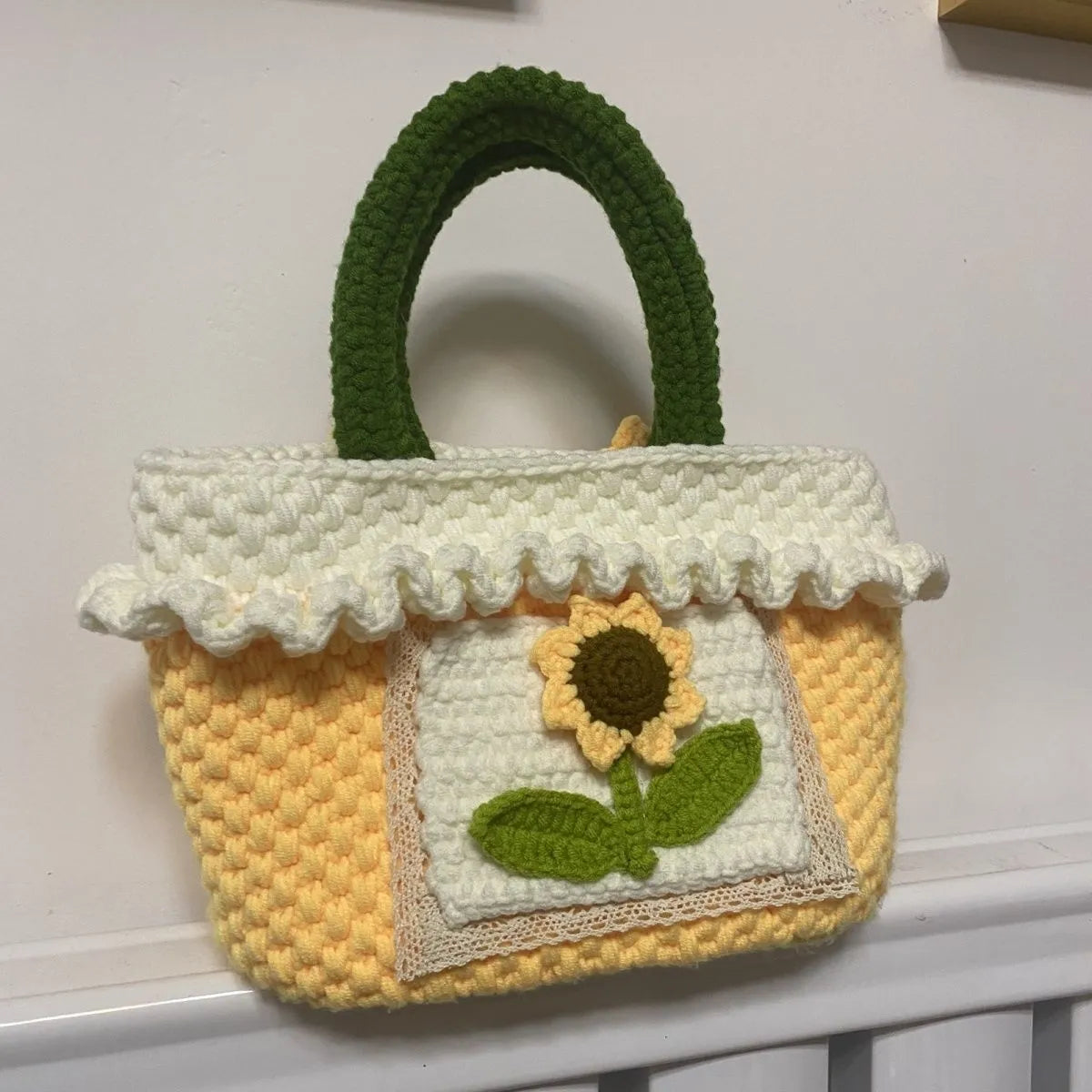 Crochet Sunflower Handbag