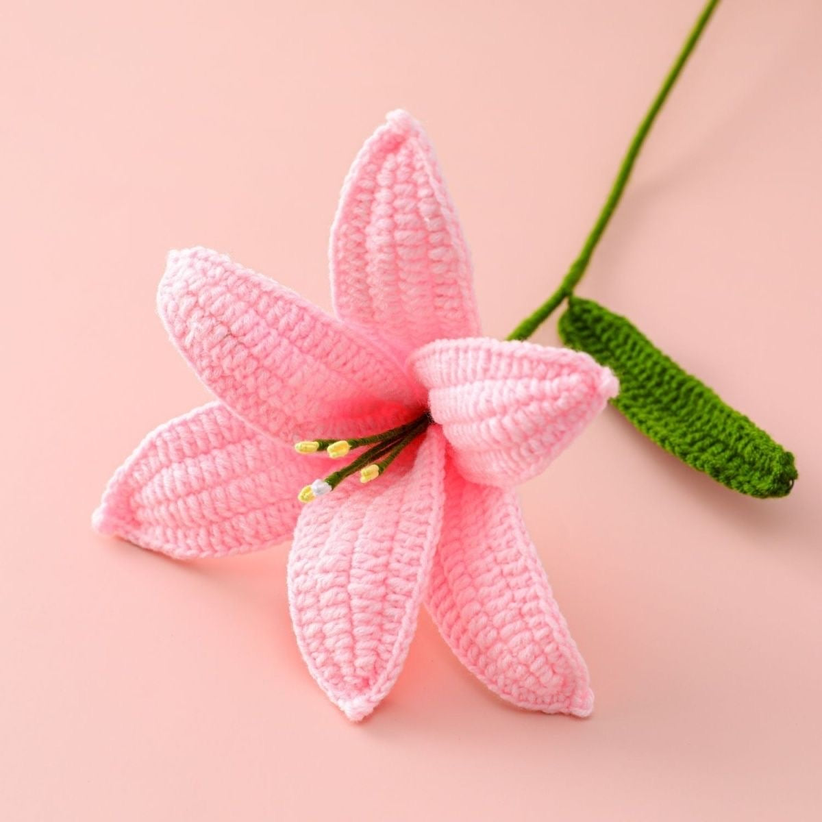 Hand crocheted lilies