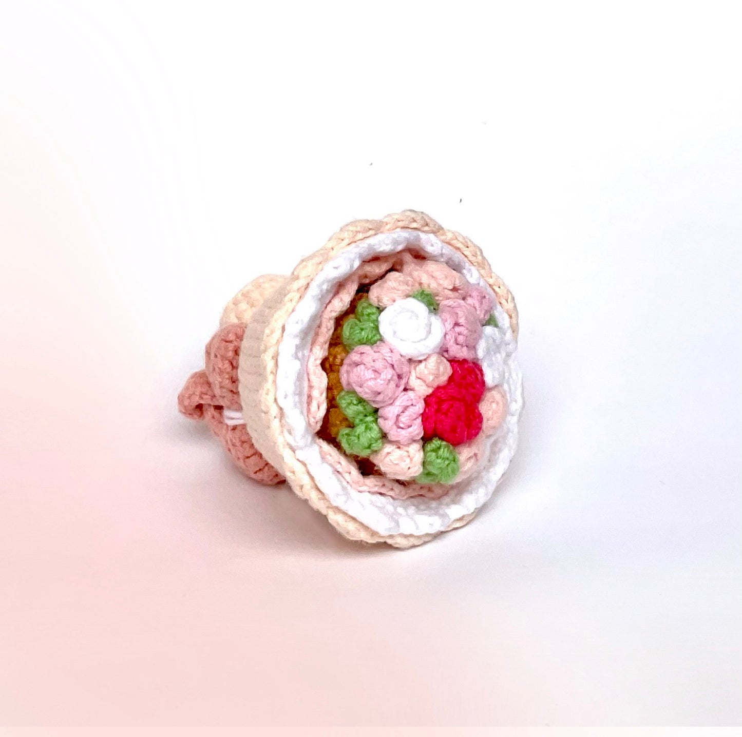 Reversible Flower Bouquet and Bride Amigurumi