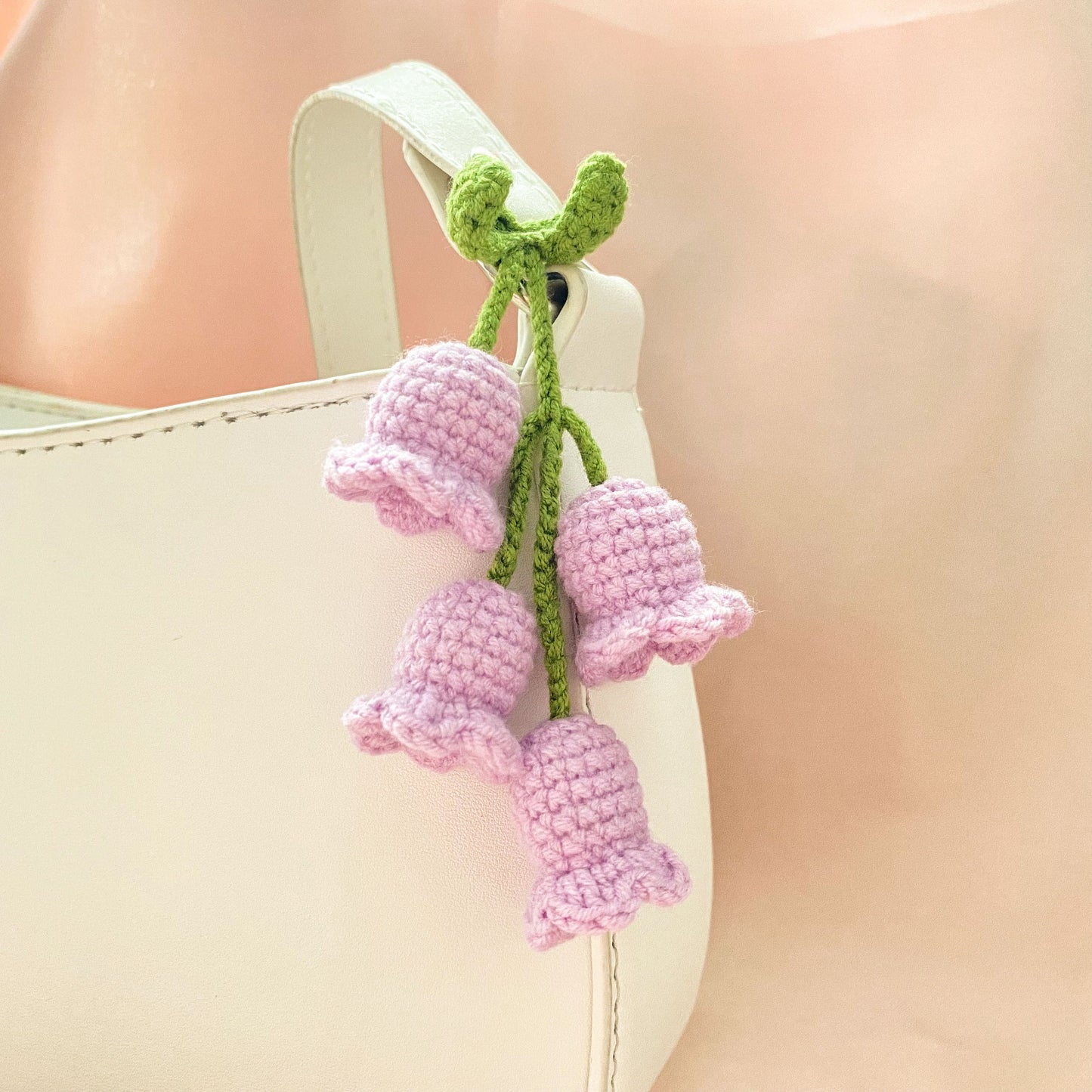 Knitted Lily of the Valley Pendant