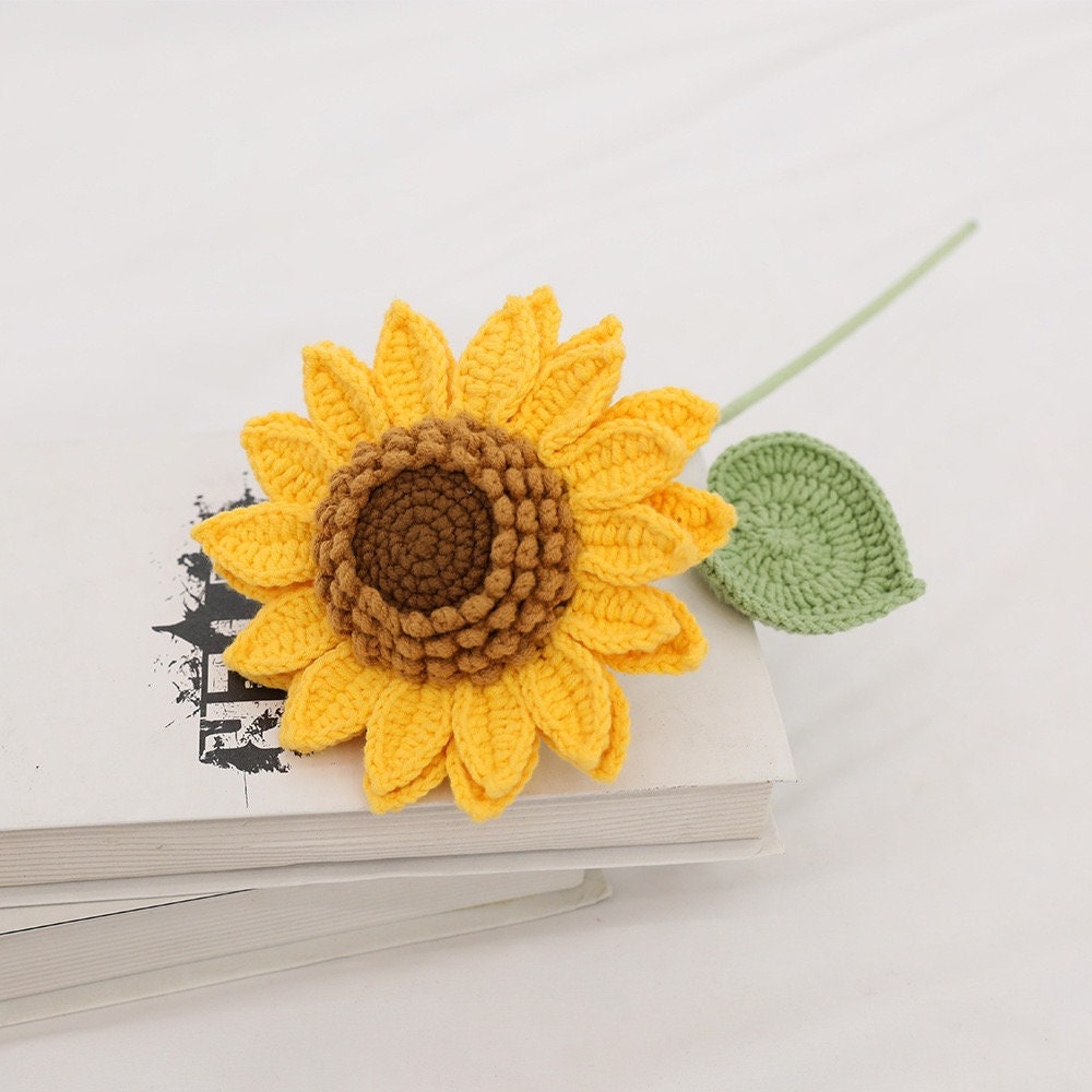 Hand Crochet Sunflower Bouquet
