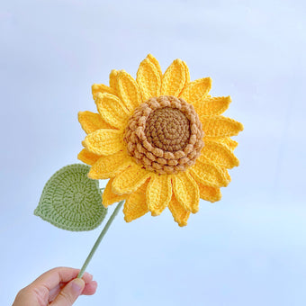 compare product Hand Crochet Sunflower Bouquet