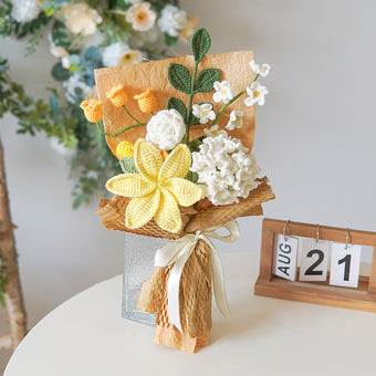 compare product Handwoven lily Mixed Hydrangea Bouquet