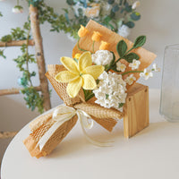 Handwoven lily Mixed Hydrangea Bouquet