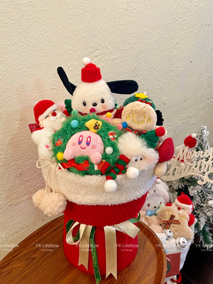 Christmas Gift Bouquet Kirby Pacha Dog Doll