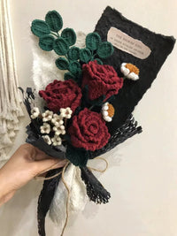 Vintage Roselle Rose Handwoven Bouquet