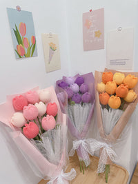 Hand Crocheted Tulip Bouquet