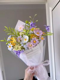 Twister Violet Daisy Bouquet