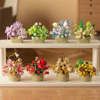 Building block flower pots