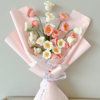 compare product Handwoven Lily of the Valley Bouquet