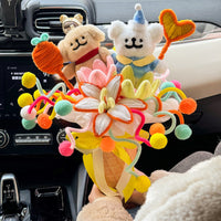 Handmade twisted wire dog bouquet