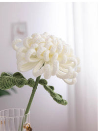 Crocheted chrysanthemum