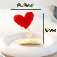 Dog and cat hairpins--Handmade woolen knitted