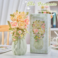 Everlasting flower building block vase
