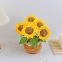 Crochet Tulip Flower Pot