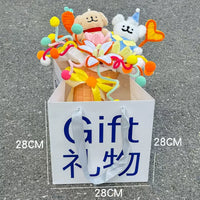 Handmade twisted wire dog bouquet