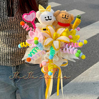 Line puppy doll twist stick bouquet