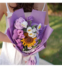 Handmade Knitted Sunflower Bouquet