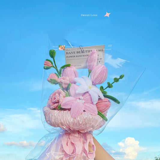 Handmade twisted stick bouquet