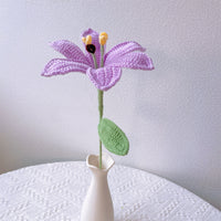 Hand crocheted lilies