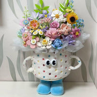 Handmade building block flower bouquet