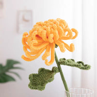 Crocheted chrysanthemum