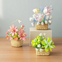 Building block flower pots