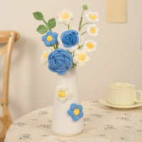 Handmade flowers + ceramic vase