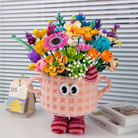 Handmade building block flower bouquet