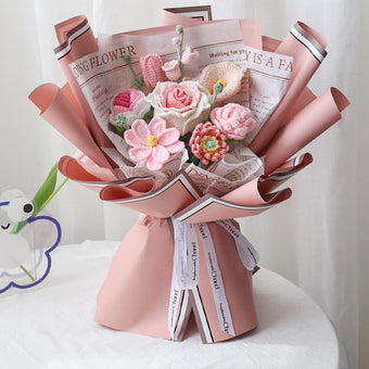 compare product Hand Crocheted Thai Rose Bouquet