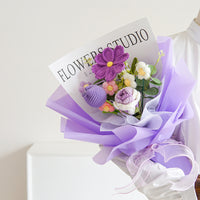 Hand Knitted Cosmos bipinnatus Mixed Bouquet