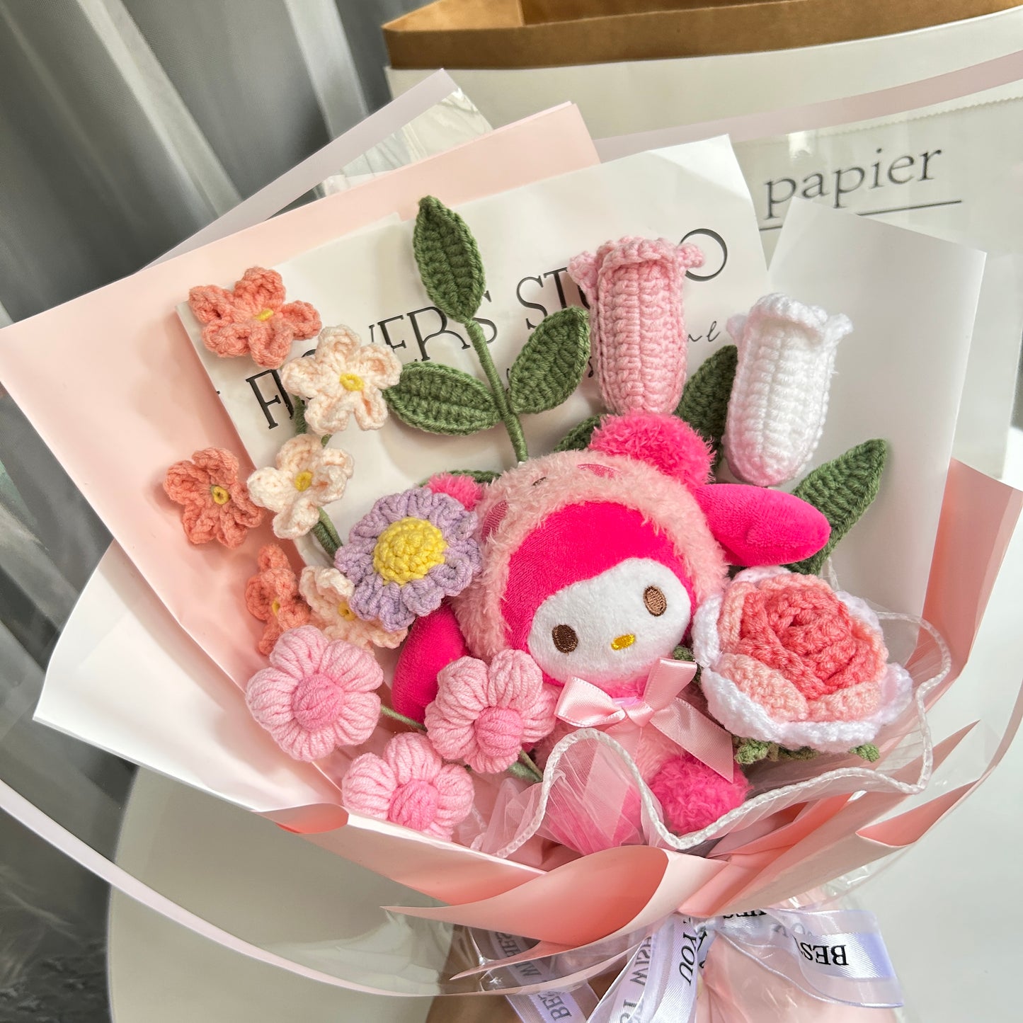 Sanrio Rose Crochet Bouquet