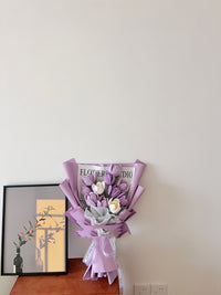 Hand-woven tulip bouquet