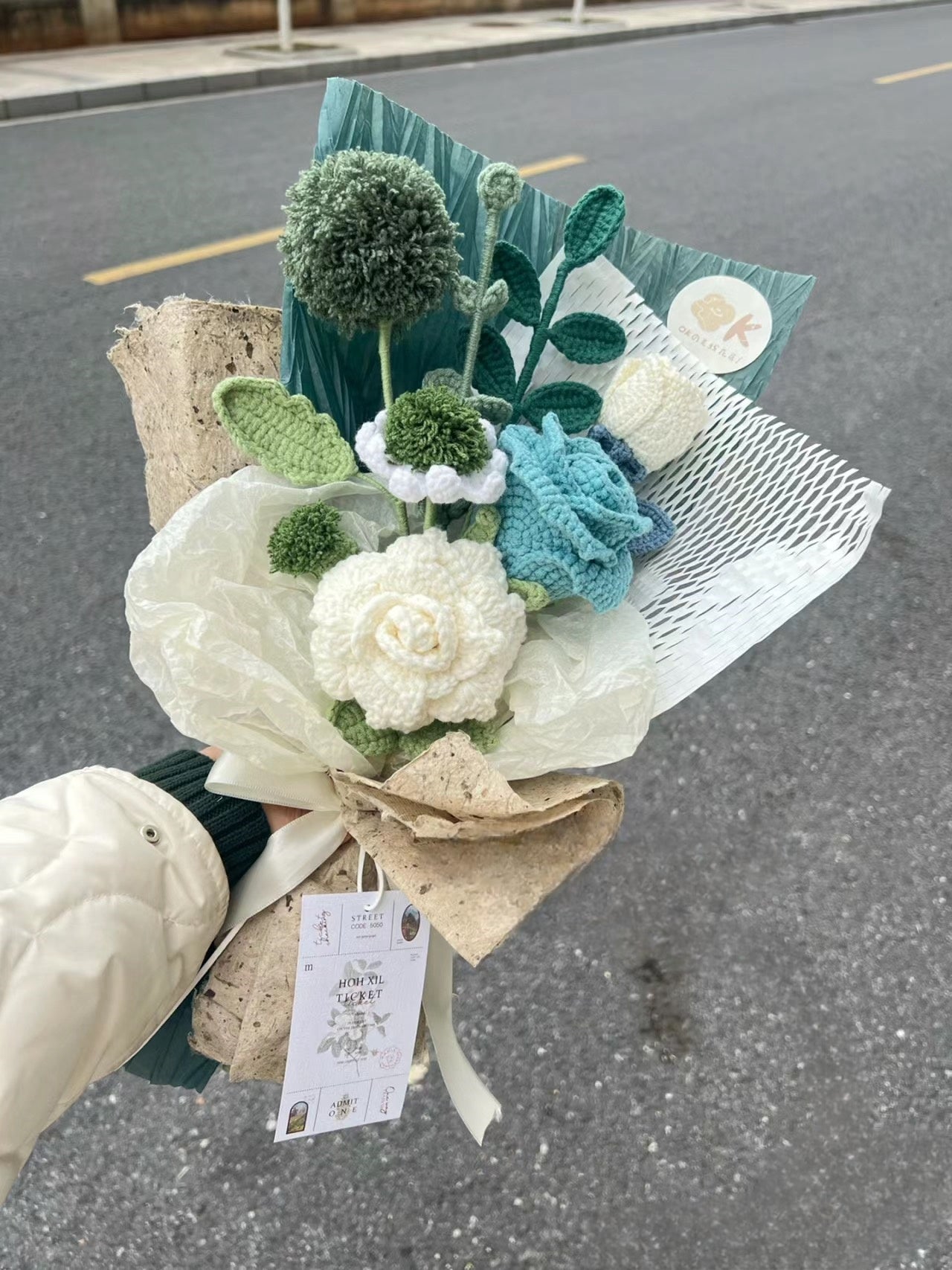 Vintage Crochet Bouquet