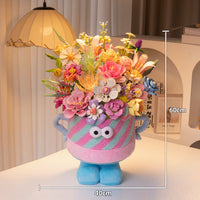 Handmade building block flower bouquet