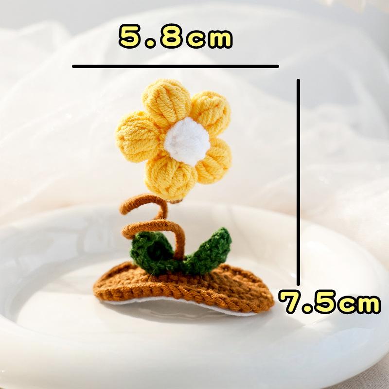 Dog and cat hairpins--Handmade woolen knitted