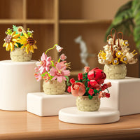 Building block flower pots