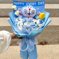Doll mix and match hand-crocheted bouquet
