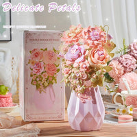 Everlasting flower building block vase
