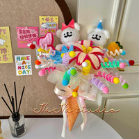 Line puppy doll twist stick bouquet