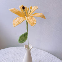 Hand crocheted lilies