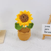 Crochet Tulip Flower Pot