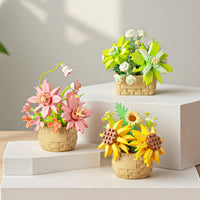 Building block flower pots